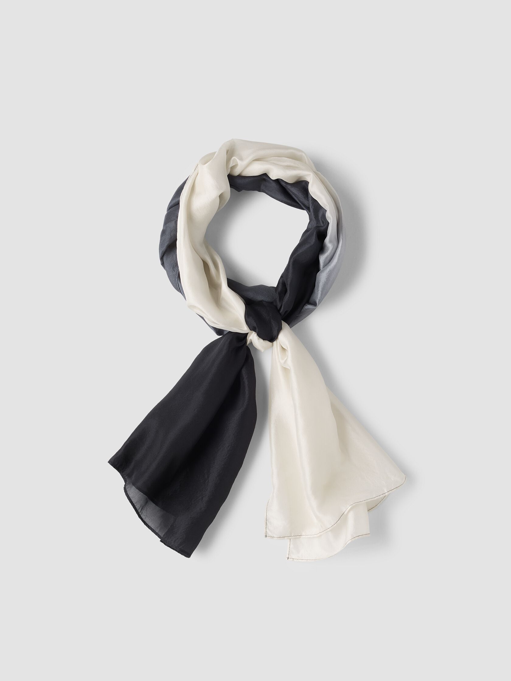 Hand-Dyed Organic Silk Scarf