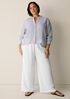 Organic Cotton Lofty Gauze Wide-Leg Pant