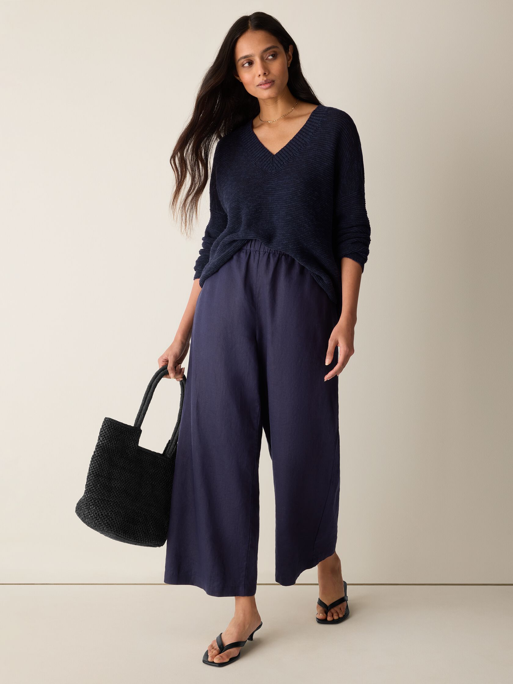 Organic Linen Wide-Leg Pant