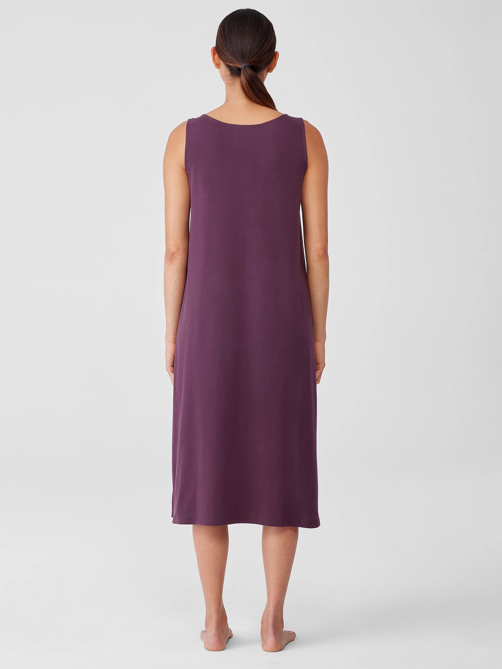 Organic Cotton Interlock Scoop Neck Sleep Dress