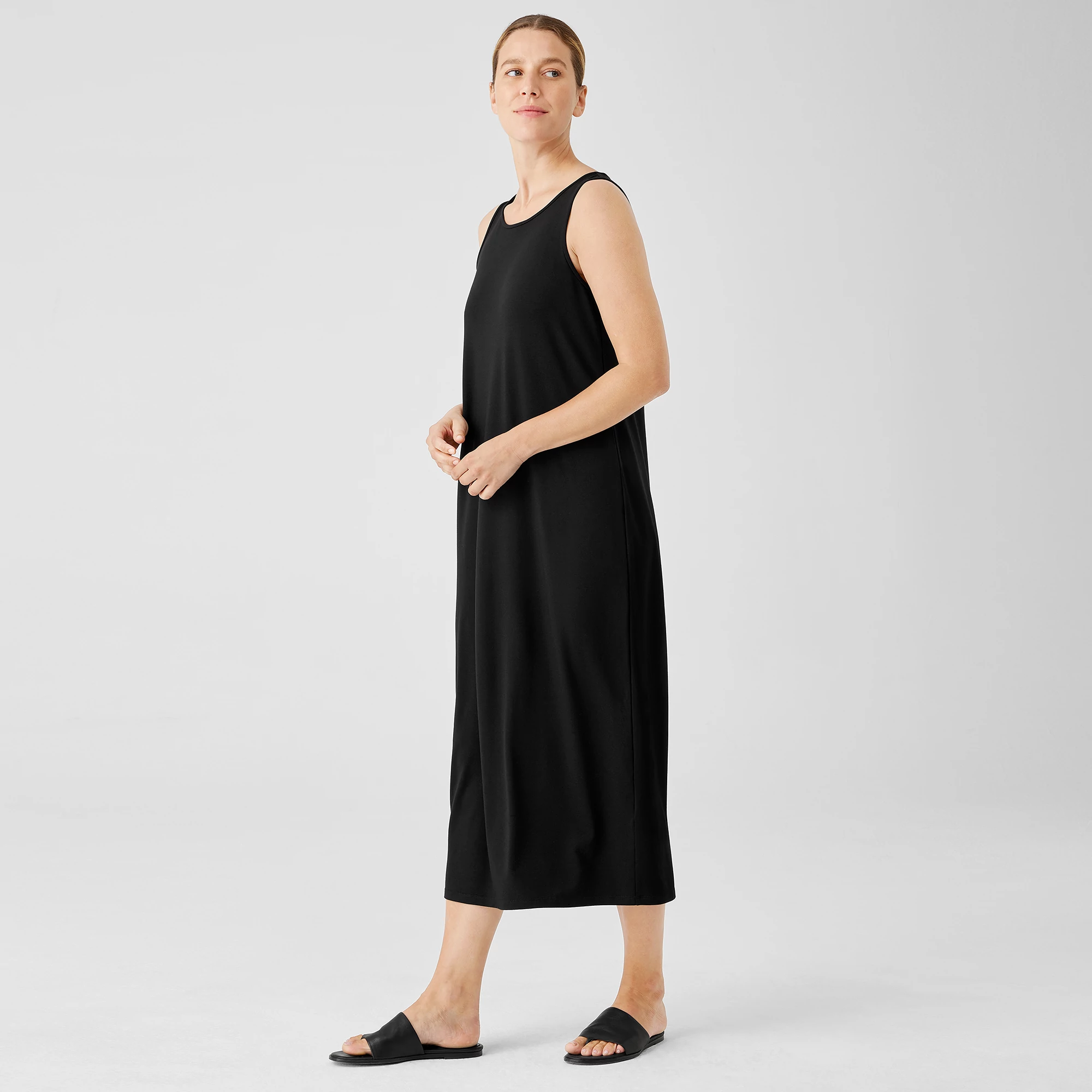 Stretch Jersey Knit Tank Dress | EILEEN 