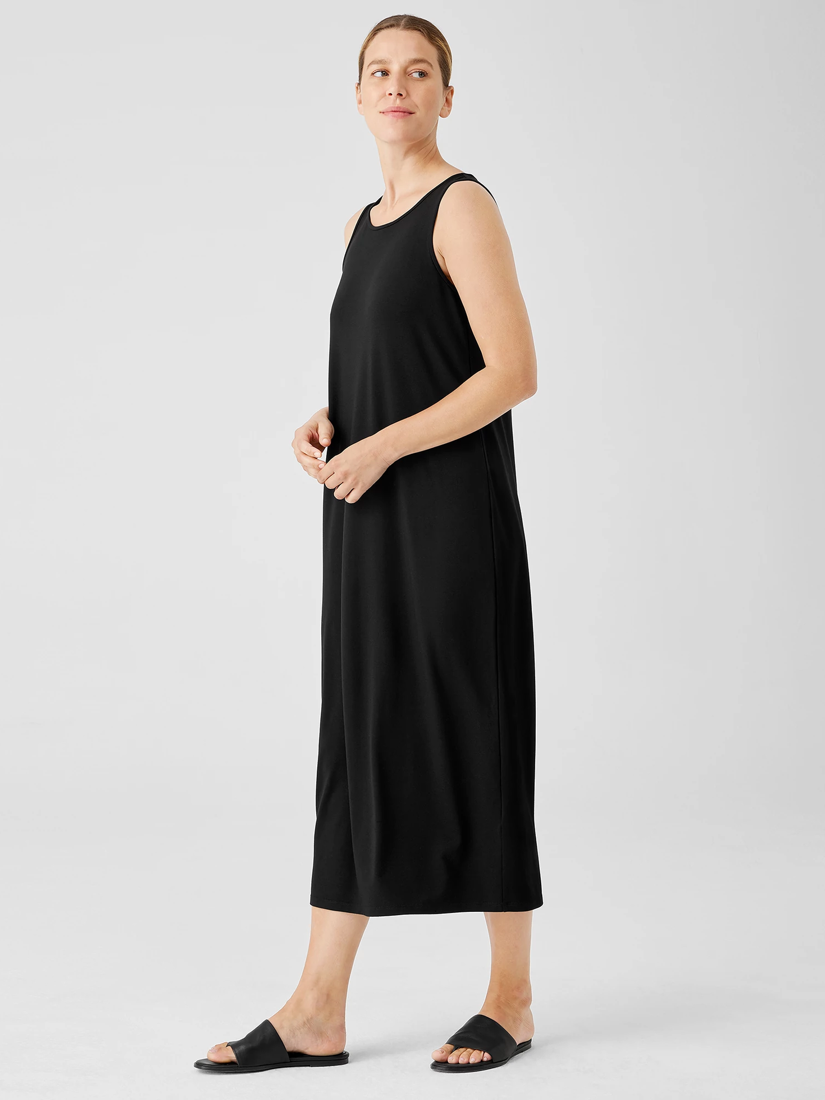 Stretch Jersey Knit Tank Dress EILEEN FISHER