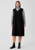 Boiled Wool Jersey V-Neck Dress