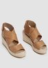 Willow Tumbled Leather Wedge Espadrille