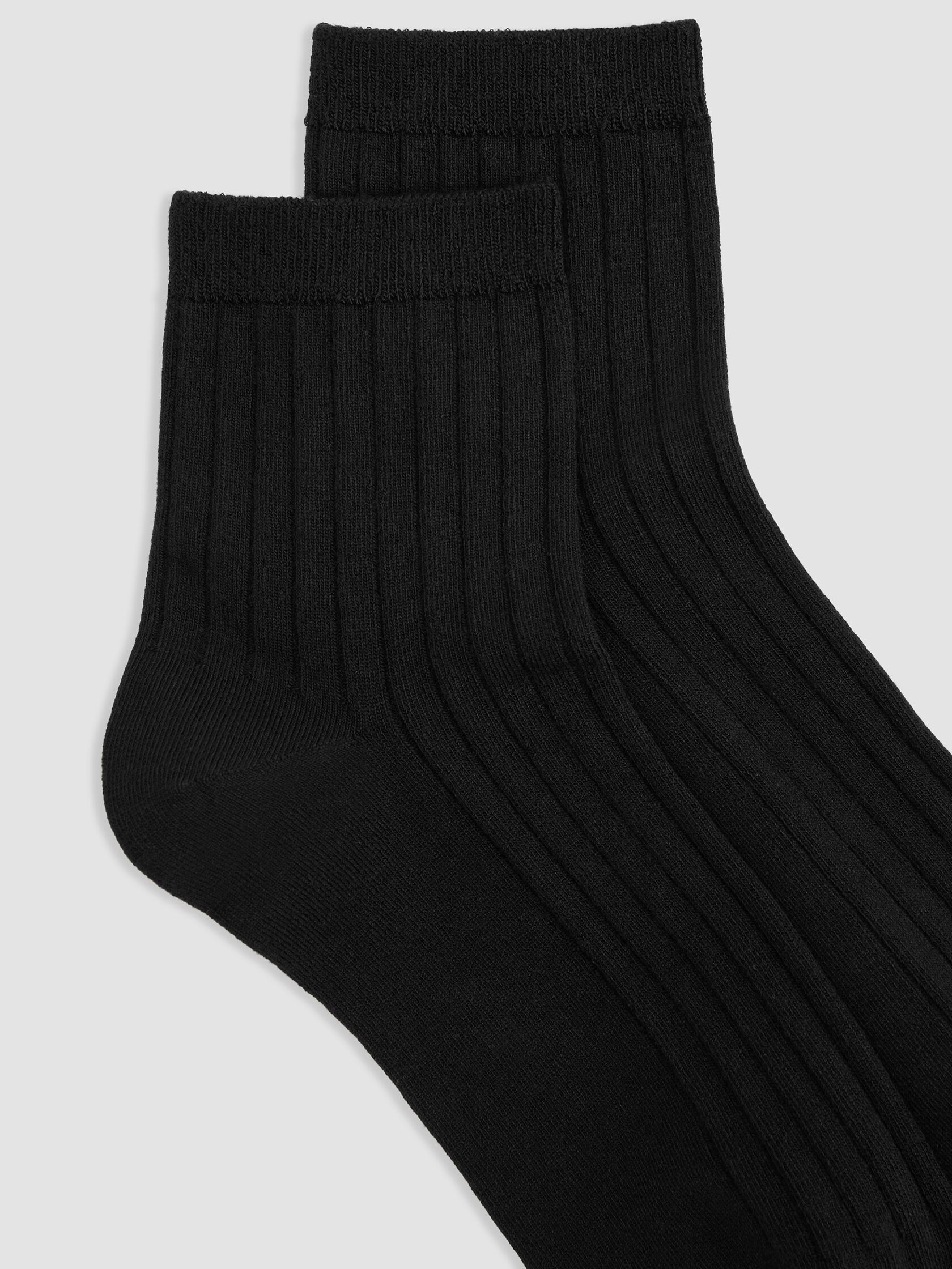 Rib Short Crew Sock