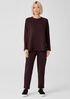 Cozy Brushed Terry Raglan-Sleeve Top