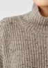 Recycled Cashmere Tweed Turtleneck Box-Top