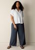 Organic Cotton Voile Box Notch Collar Shirt
