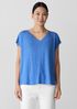 Organic Linen Jersey V-Neck Tee