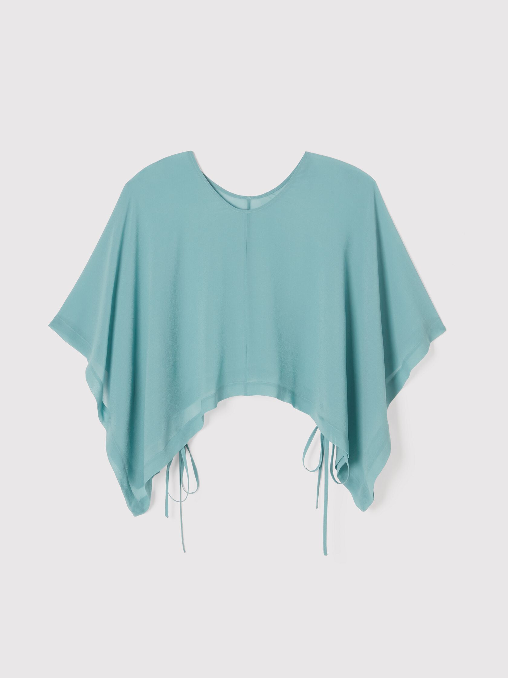 Sheer Silk Georgette Poncho