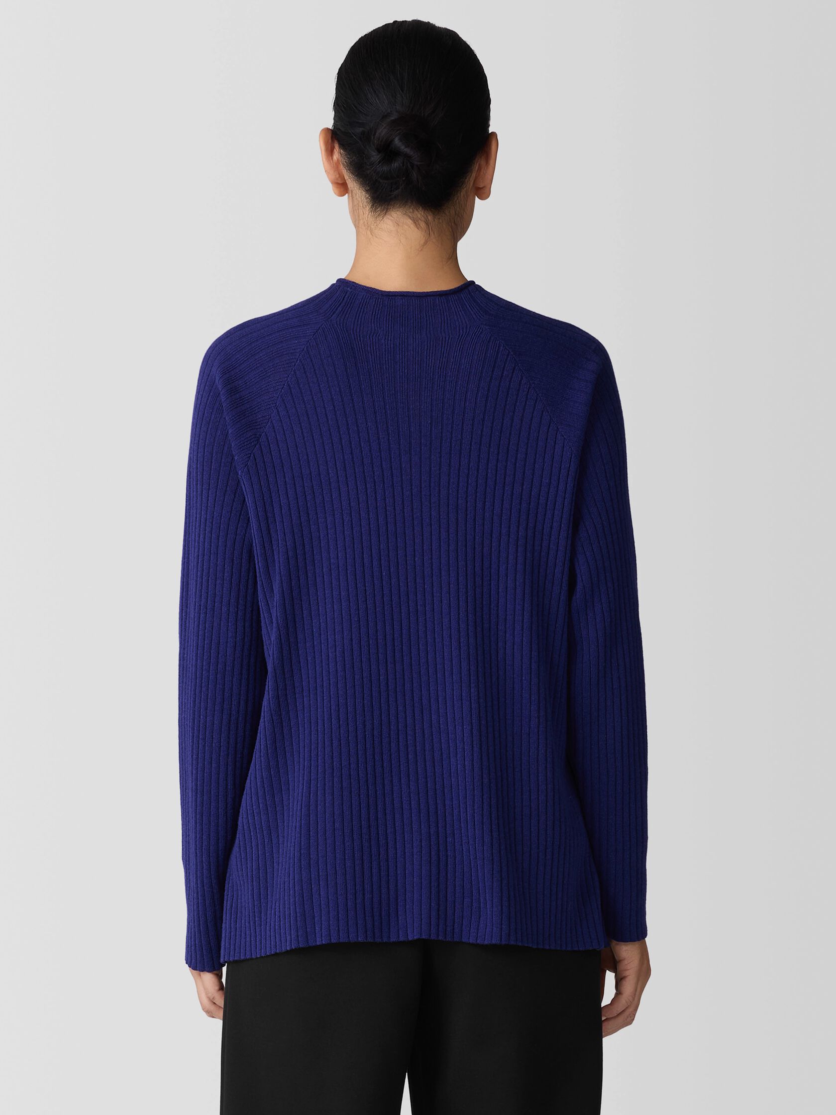 Peruvian Cotton Blend Funnel Neck Top