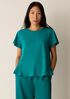 Organic Cotton Slubby Jersey Crew Neck Tee