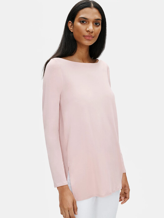 Fine Jersey Bateau Neck Tunic