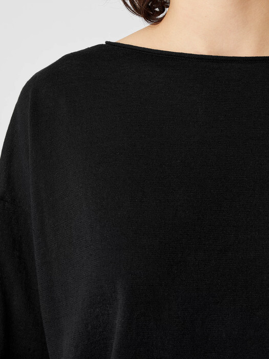 Organic Linen Cotton Jersey Box-Top