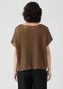 Organic Linen Délavé Bateau Neck Top