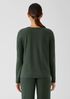 Stretch Jersey Knit Crew Neck Top