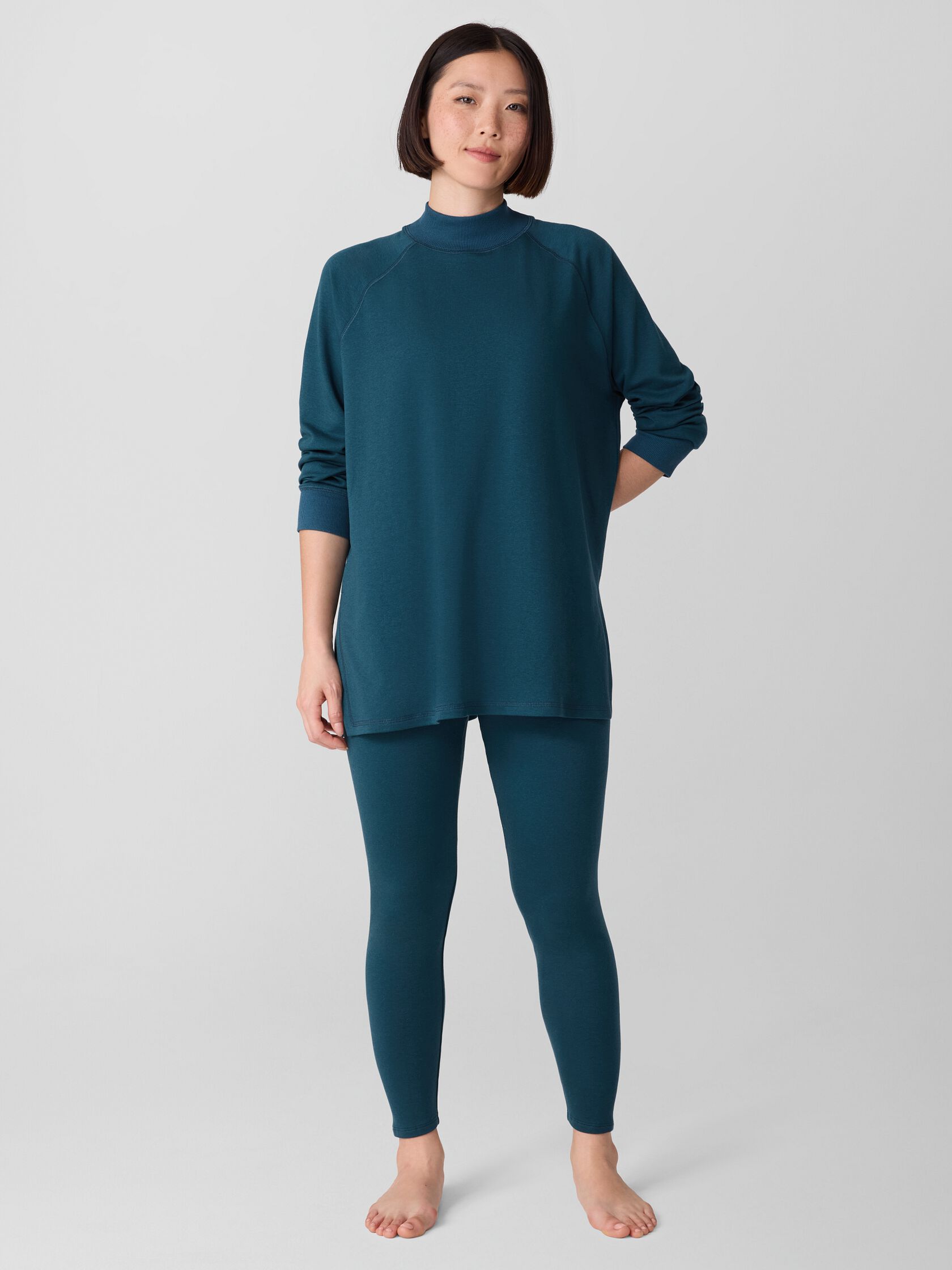 Cozy Brushed Terry Hug High-Waisted Leggings