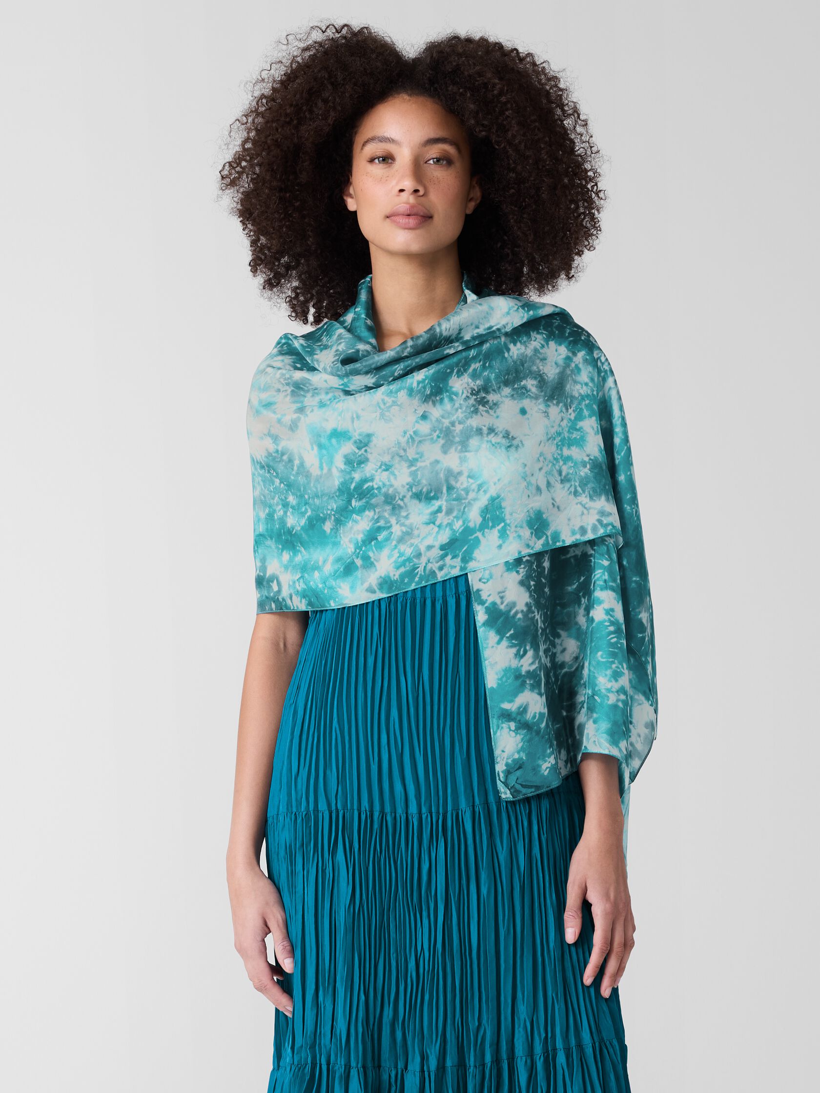 Hand-Dyed Silk Scarf