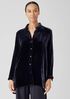 Velvet Classic Collar Long Shirt