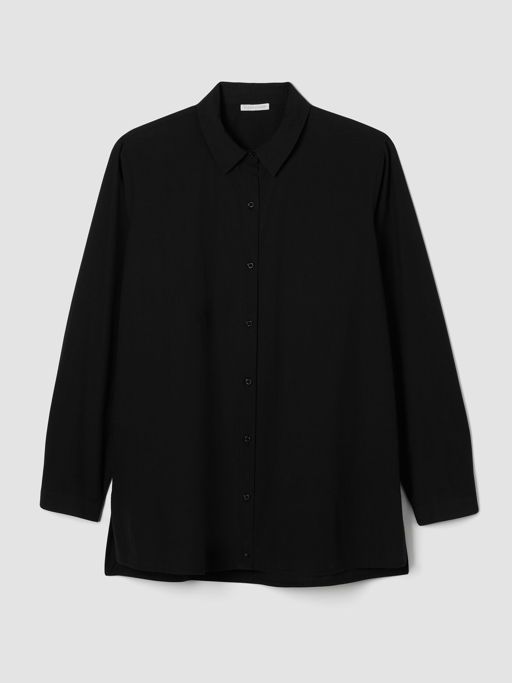 Washed Organic Cotton Poplin Classic Collar Shirt