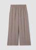 Silk Georgette Crepe Wide-Leg Pant