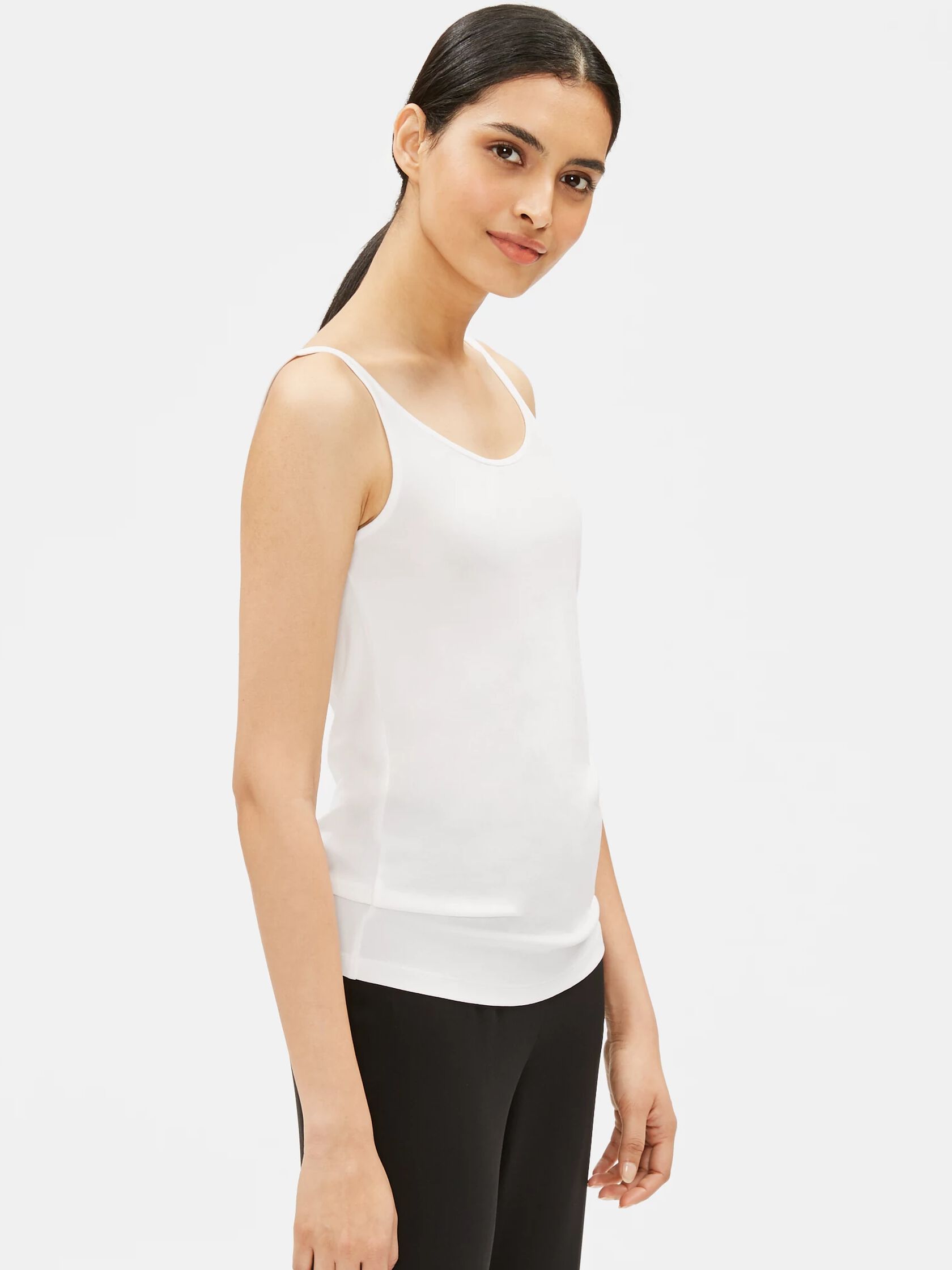 System Silk Jersey Long Cami