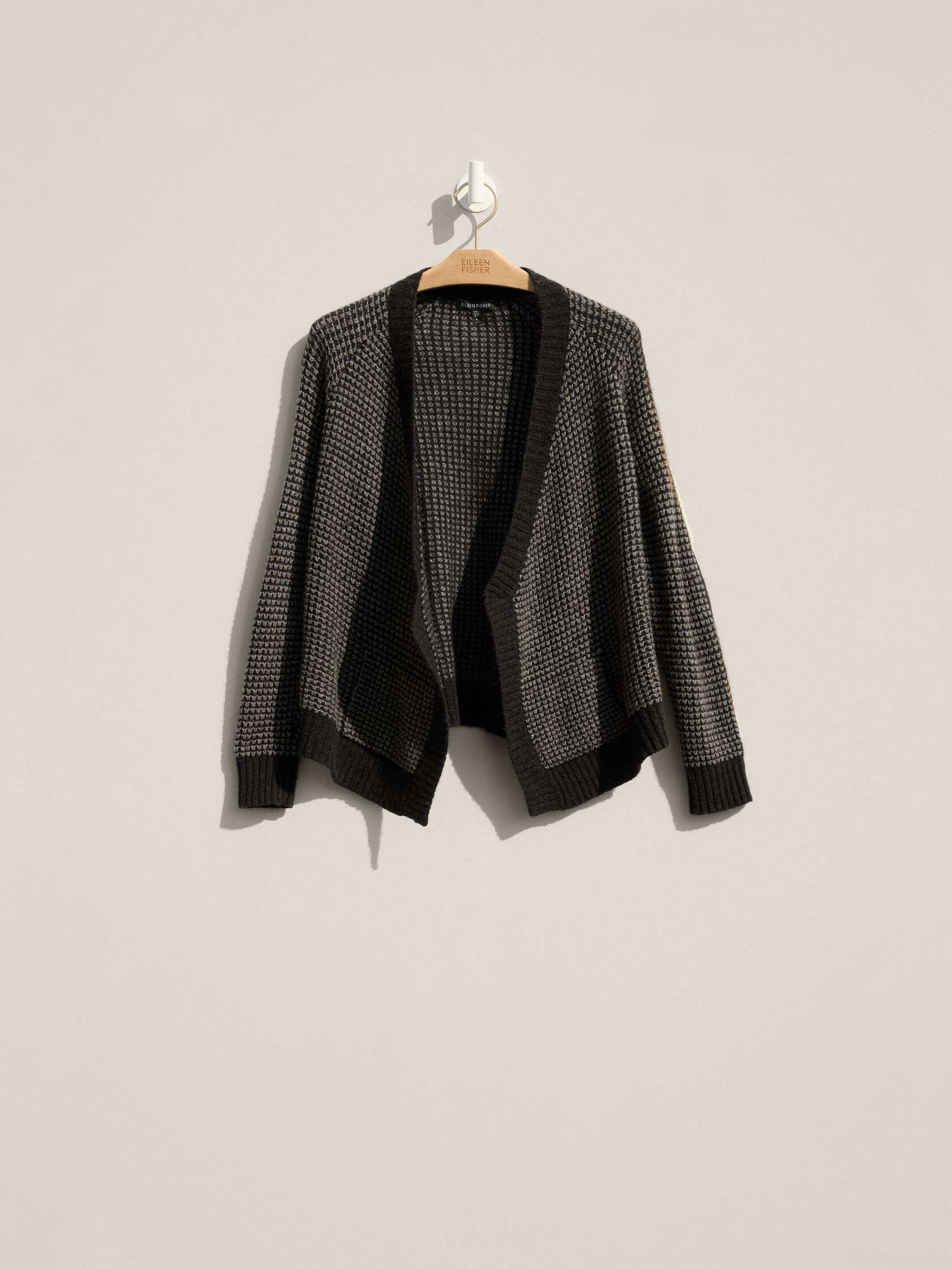 Renew Supersoft Yak and Merino Waffle Cardigan, S