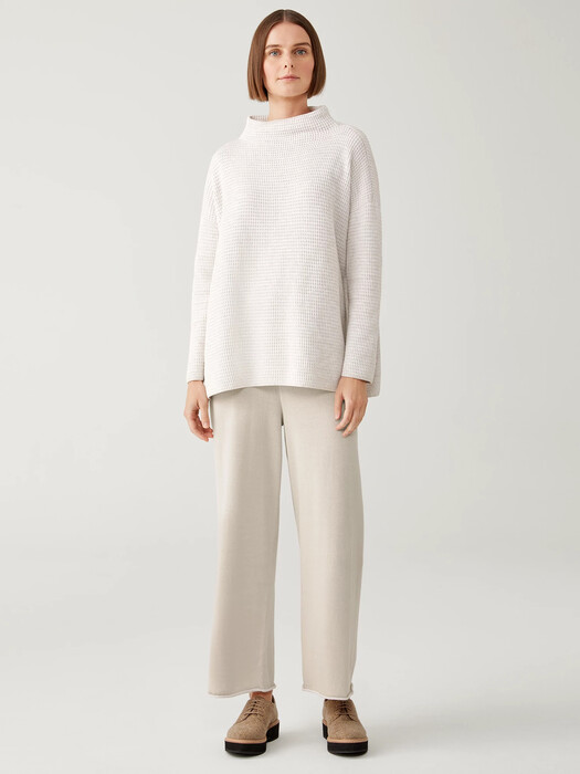 Peruvian Organic Cotton Blend Wide-Leg Pant