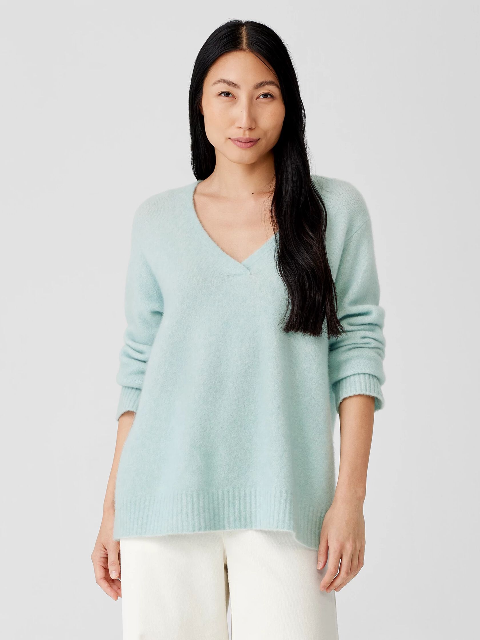 Cashmere Silk Bliss V-Neck Top