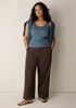 Organic Cotton Stretch Rib Scoop Neck Tank