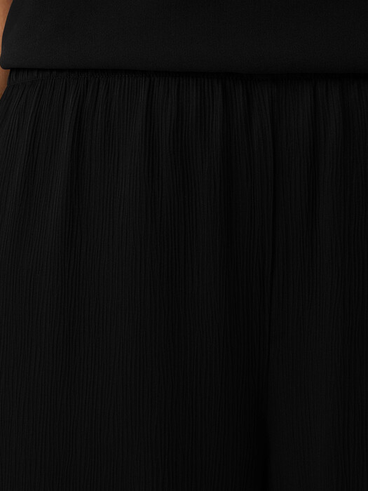 Textured Cupro Wide-Leg Pant