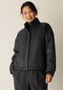 Eggshell Recycled Nylon Stand Collar Jacket