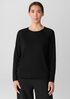 Superfine Merino Crew Neck Top in Regenerative Wool