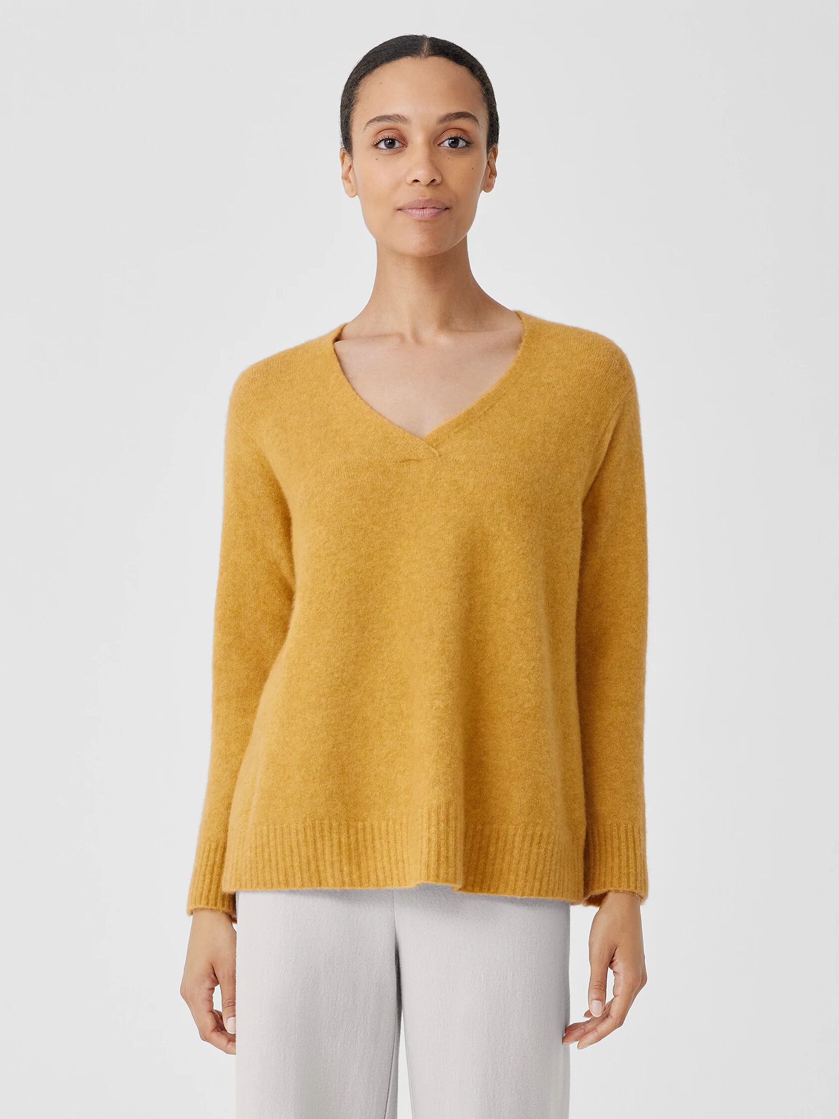 Cashmere Silk Bliss V-Neck Top