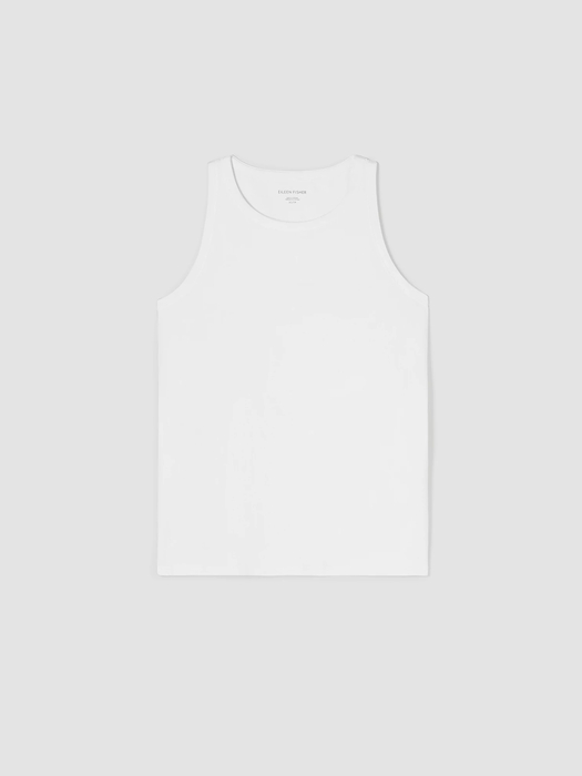 Traceable Cotton Jersey Round Neck Tank | EILEEN FISHER