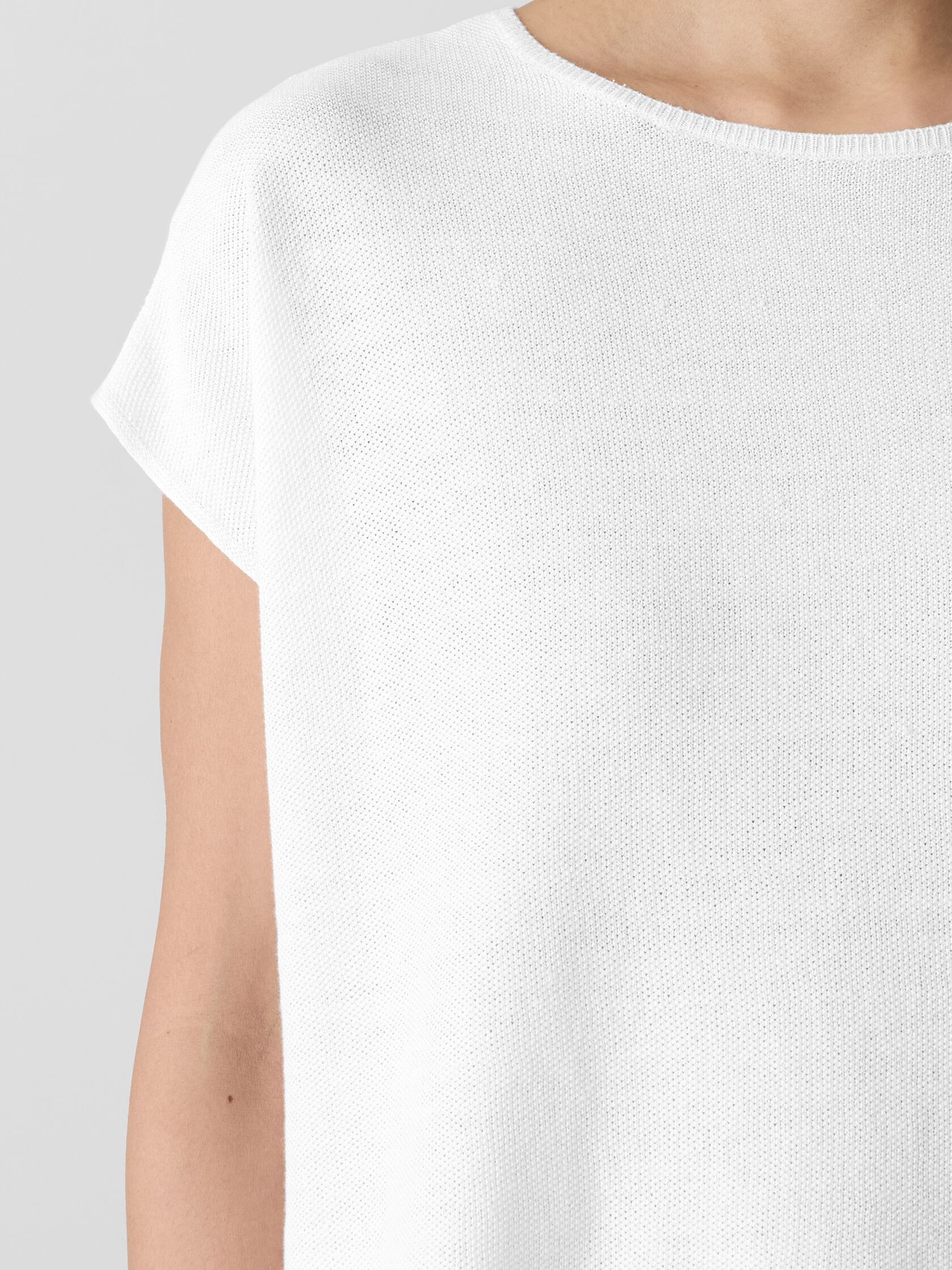 Organic Linen Cotton Square Top