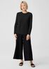 System Lightweight Viscose Jersey Crew Neck Top