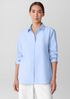 Striped Poplin Classic Collar Shirt