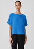 Organic Cotton Lofty Gauze Bateau Neck Top