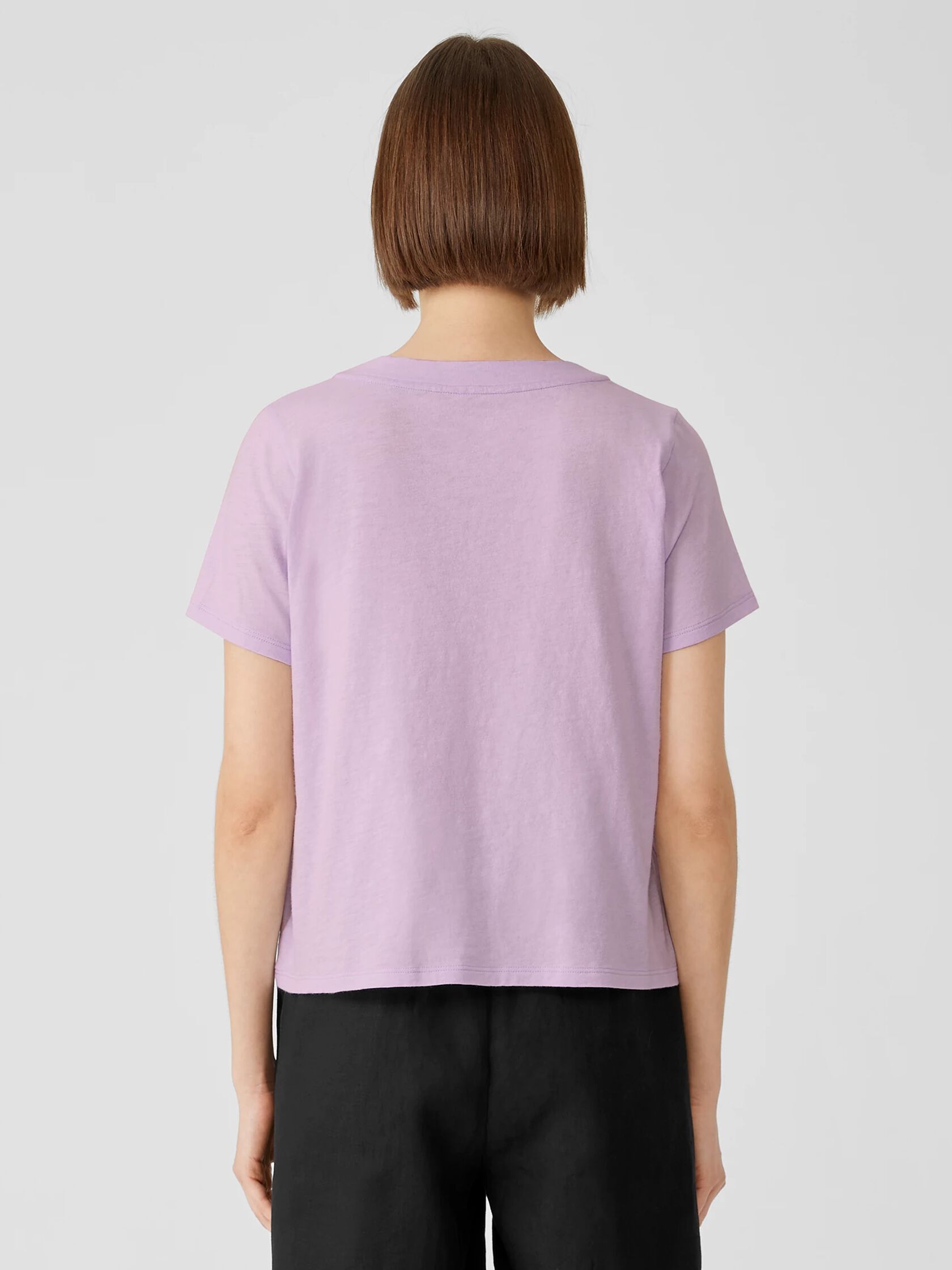 Organic Cotton Slub V-Neck Tee