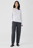 Washed Organic Linen Délavé Lantern Pant
