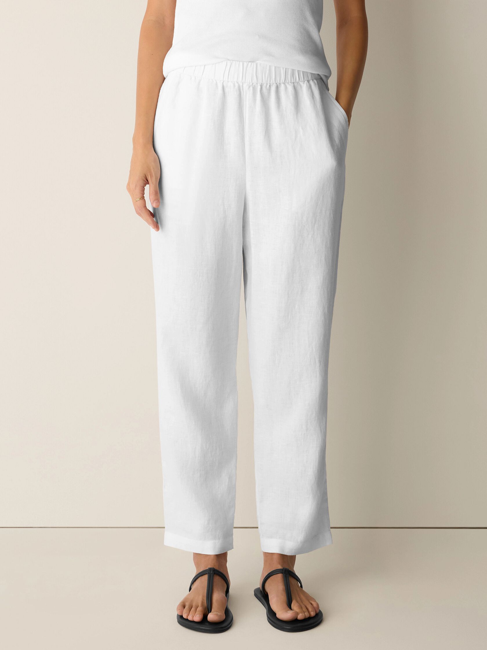 Organic Linen Tapered Pant
