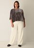 Crushed Velvet Round Neck Top