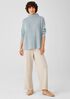 Peruvian Organic Cotton Blend Funnel Neck Top