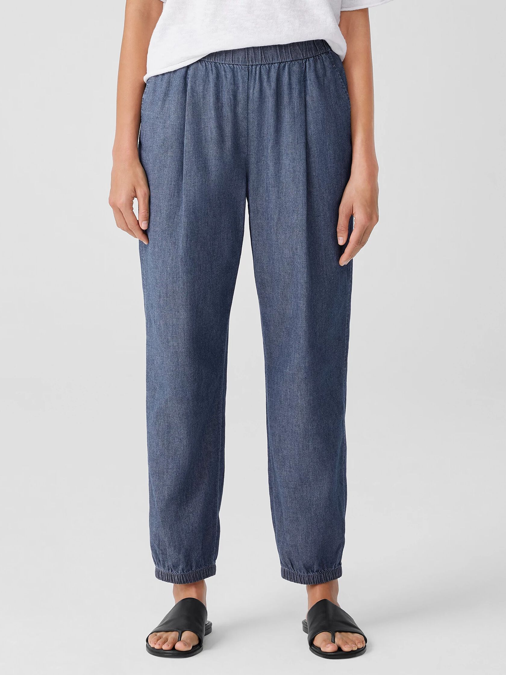 Airy Organic Cotton Twill Jogger Pant | EILEEN FISHER