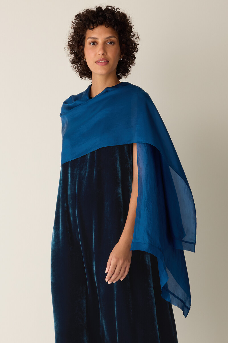 Washed Transitional Silk Scarf Washed Transitional Silk Scarf