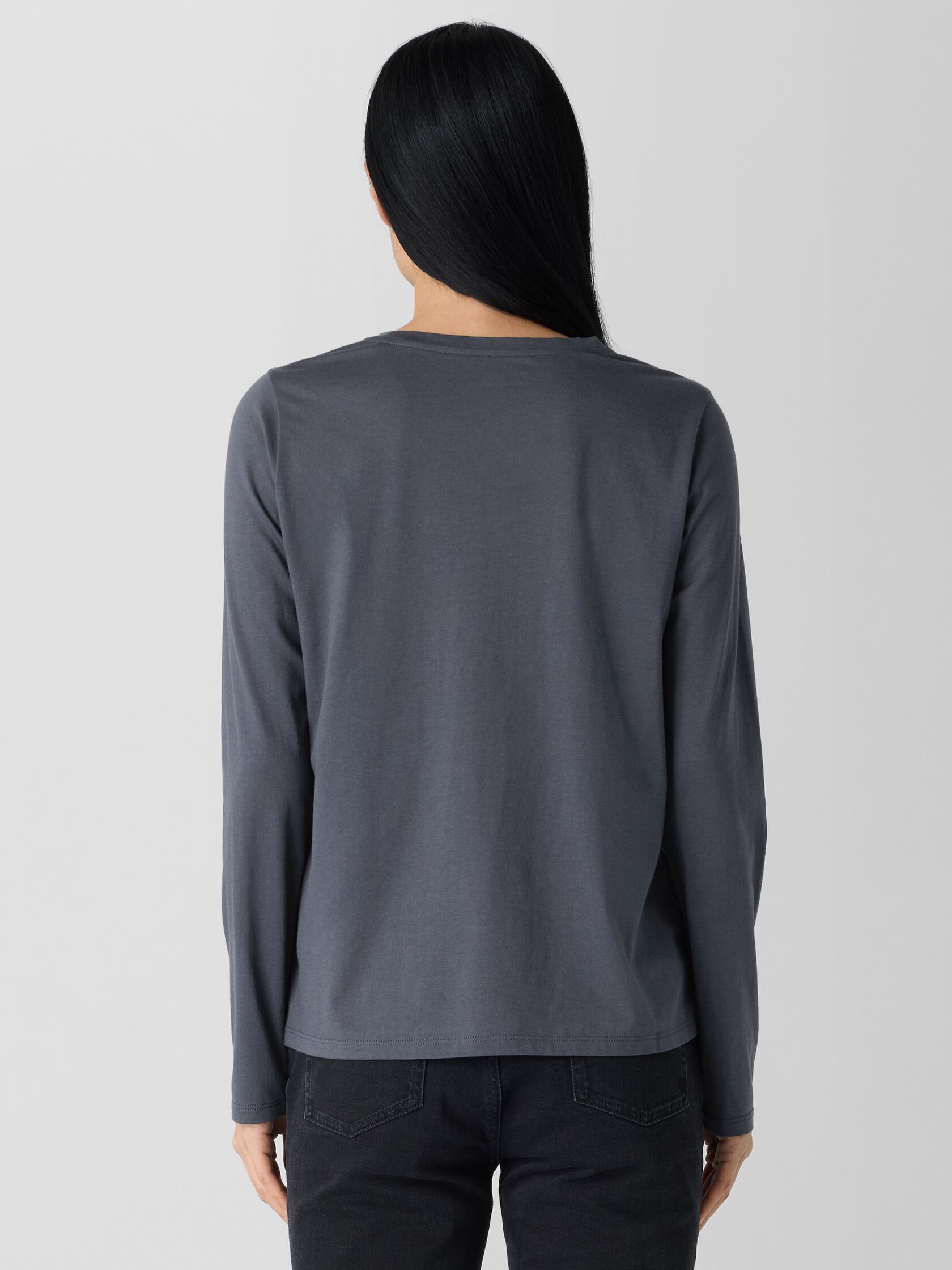 Organic Pima Cotton Jersey Long-Sleeve Tee