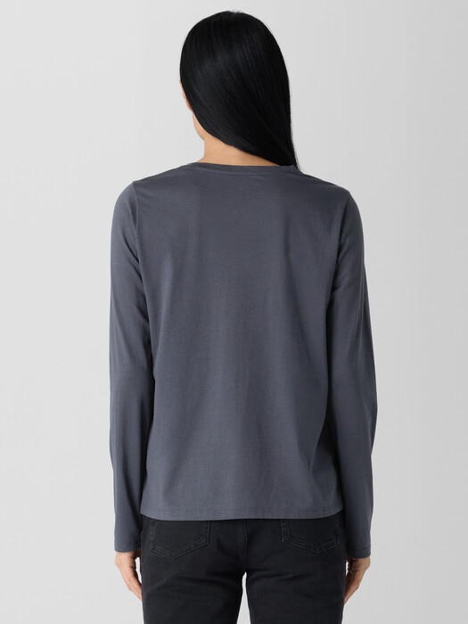 Organic Pima Cotton Jersey Long-Sleeve Tee