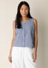 Organic Cotton Pucker Check Vest