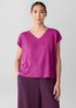 Organic Linen Jersey V-Neck Tee